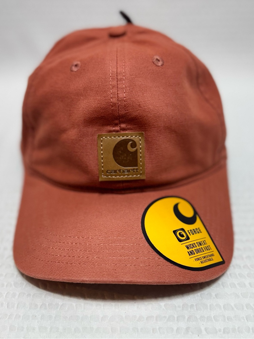 Carhartt Men’s Rust Canvas Cap - Classic Logo Baseball Hat